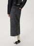 'Blanchett' Denim Column Long Skirt - Celes Fashion